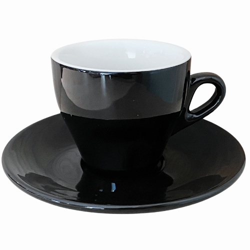 Nuova Point dickwandige Kaffeetasse MILANO schwarz 160 ml