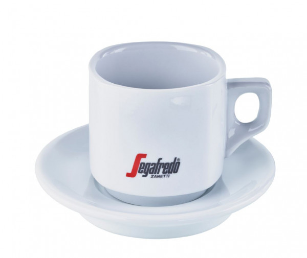 Segafredo Logo grande Cappuccinotasse mit Untertasse