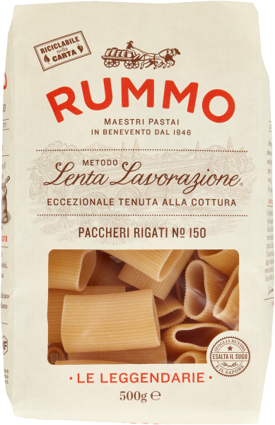 Pasta Rummo Paccheri Rigati Nr. 150 italienische Nudeln 500g