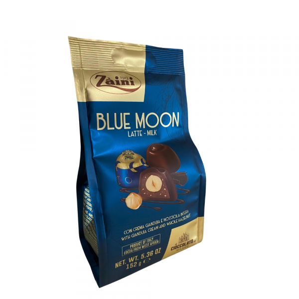 Zaini Vollmilchpraline Blue Moon mit Gianduia Füllung 152g