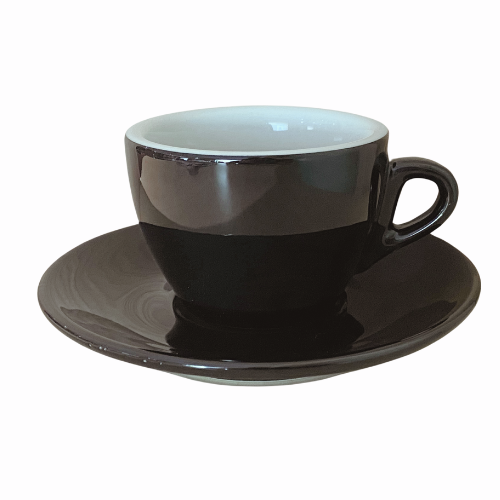 Nuova Point dickwandige Kaffeetasse PALERMO schwarz 145 ml